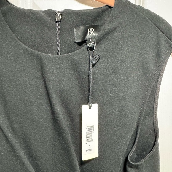 Banana Republic Black Asymmetrical Sleeveless Blouse - Picture 2 of 3